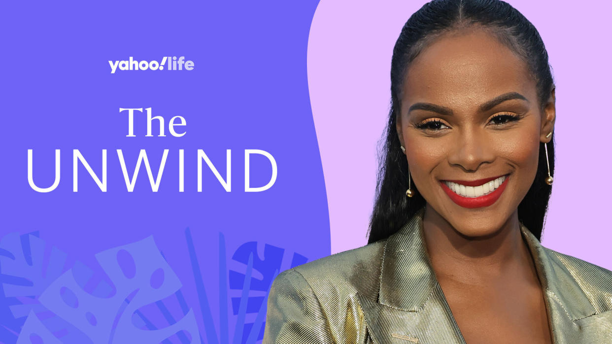 Tika Sumpter shares how she makes time for self care and the importance of positive self talk. (Photo: Getty; designed by Quinn Lemmers)