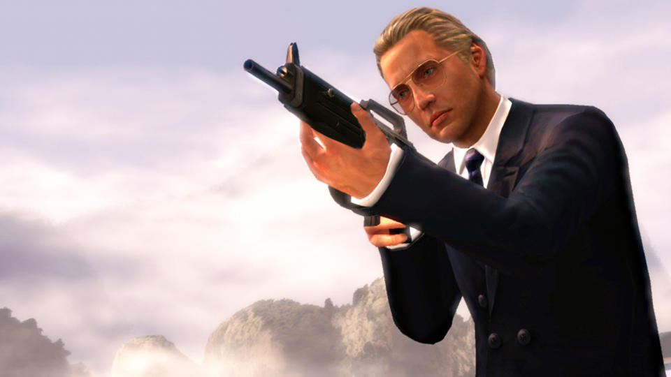 This undated publicity image provided by Activision Publishing Inc. shows Max Zorin from the "GoldenEye 007: Reloaded" video game. When the original game debuted in 1997, the shoot-'em-up based on Pierce Bronson's first Bond outing revolutionized the first-person shooter genre by pioneering how virtual sniper rifles work and setting the standard for multiplayer matches long before "Halo" and "Call of Duty." (AP Photo/Activision Publishing, Inc.)