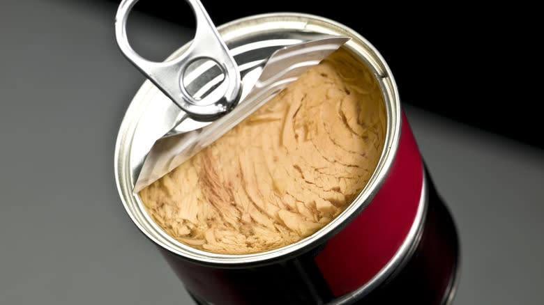 can of tuna with pull tab