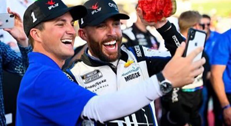 Chad and Ross Chastain celebrate at Circuit of The Americas