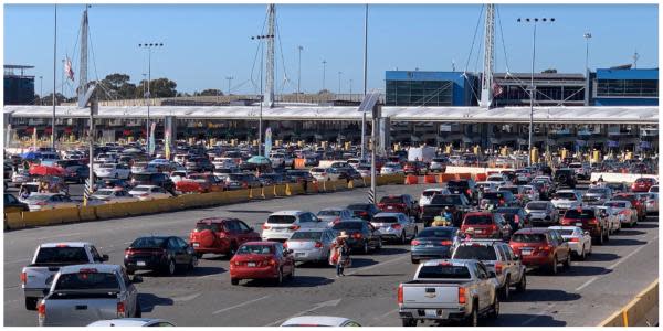 Se espera mucho tráfico en garita Tijuana-San Diego por Thanksgiving 