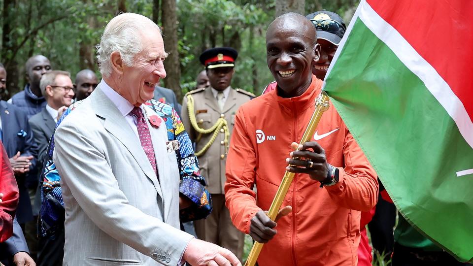 King Charles starts race with Eliud Kipchoge