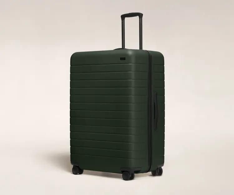 <p><a href="https://go.redirectingat.com?id=74968X1596630&url=https%3A%2F%2Fwww.awaytravel.com%2Fsuitcases%2Flarge%3Fcolor%3Dgreen&sref=https%3A%2F%2F" rel="nofollow noopener" target="_blank" data-ylk="slk:Shop Now;elm:context_link;itc:0;sec:content-canvas" class="link ">Shop Now</a></p><p>The Large</p><p>awaytravel.com</p><p>$375.00</p><span class="copyright">Away</span>