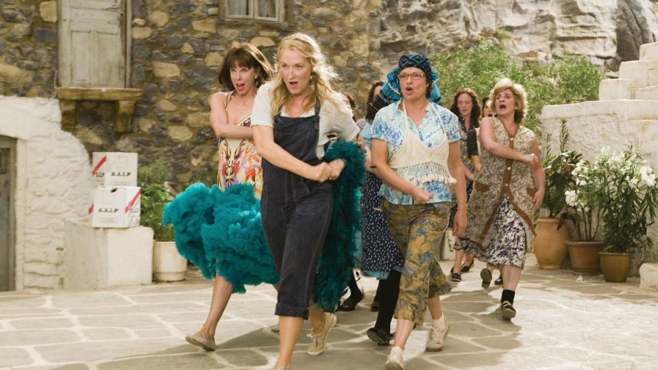 "Mamma Mia," the 2008 movie based on the musical built around music by ABBA, will show at sunset Thursday, on the green at Midtown Village. The free, family-friendly event is part of the returning Moonlight Movies series.