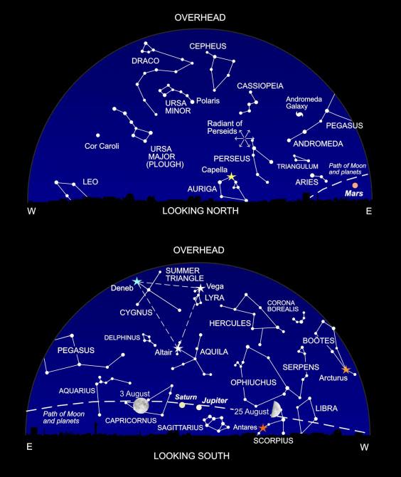 The night sky at around 11pm this month (Nigel Henbest)