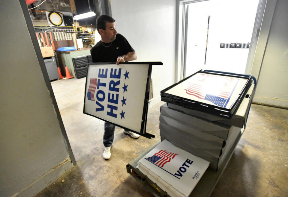 Primary day preparation in Bellefonte