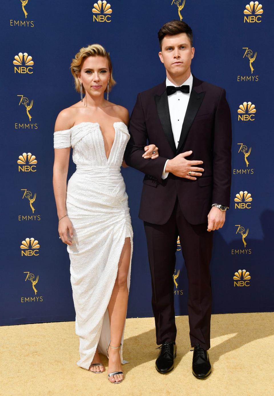 Scarlett Johansson and Colin Jost