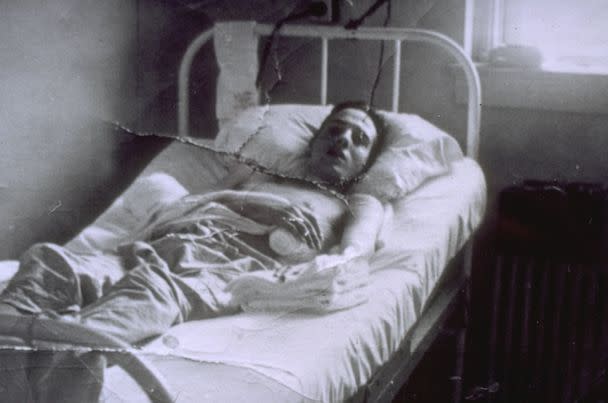 PHOTO: Robert Dole lies in bed, circa 1945, while recovering from injuries sustained in World War II. (Sygma via Getty Images)
