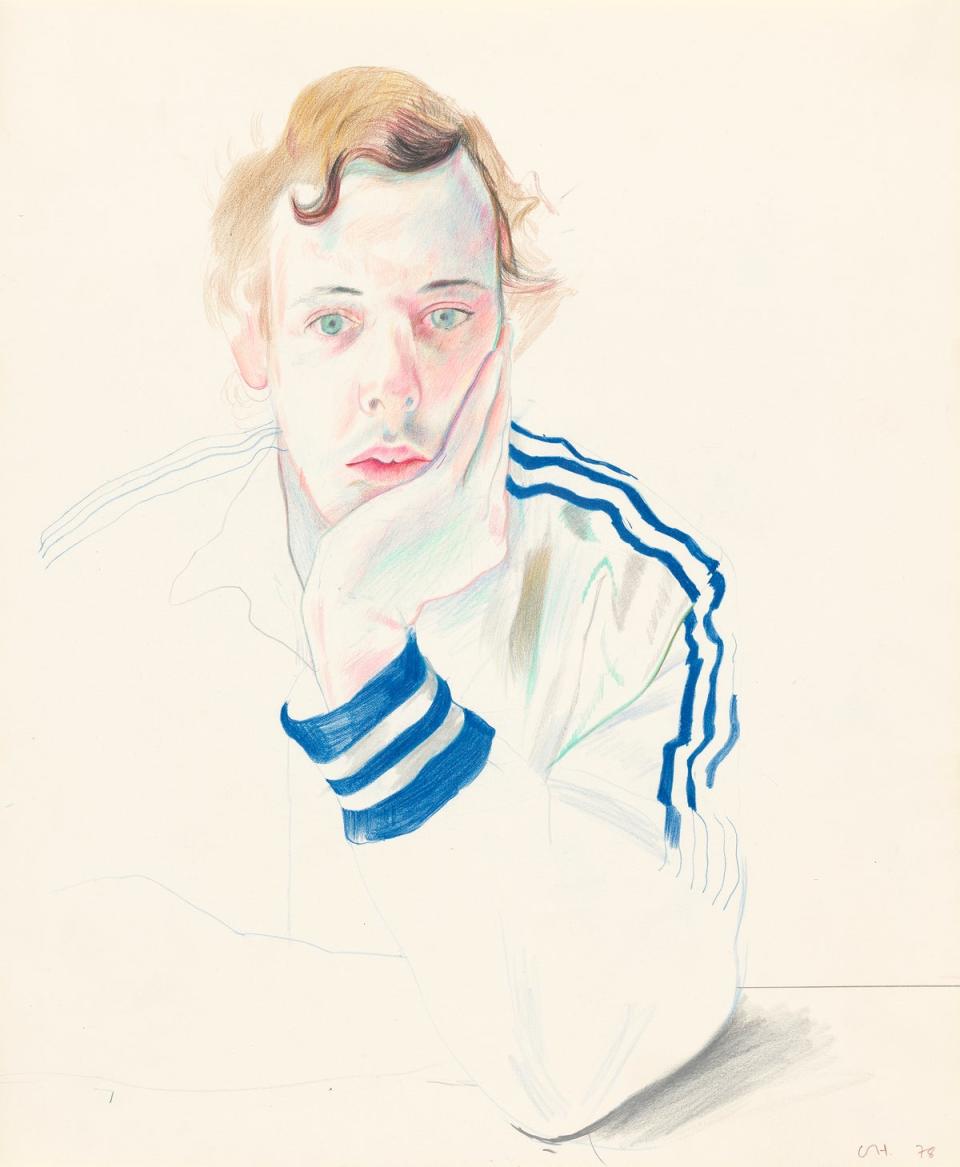 ‘Gregory’ (1978) (David Hockney/National Portrait Gallery)