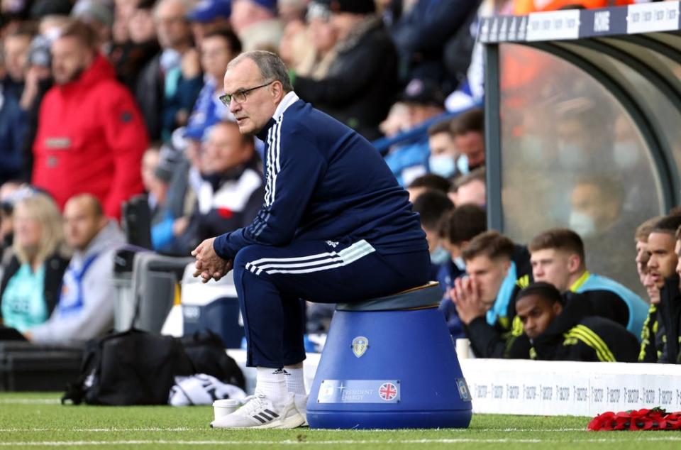 Marcelo Bielsa continues to blame himself for Leeds’ shortcomings (Richard Sellers/PA) (PA Wire)