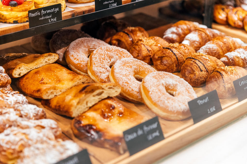 display of baked goods