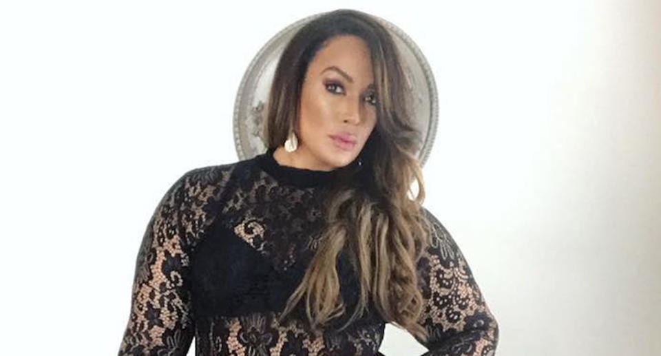 WWE wrestler Nia Jax walks the runway in the CURVYCon’s first-ever fashion show. (Photo: Nia Jax via Yahoo Style)