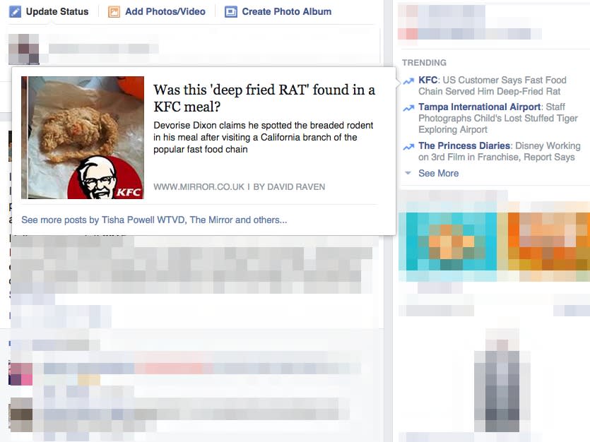 KFC rat trending