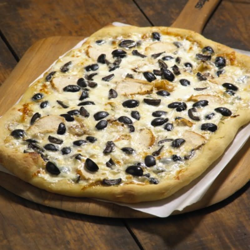 <p>Real Mom Kitchen</p><p>If you love olives, you're definitely going to love this black-and-white pizza with California olives.</p><p><strong>Get the recipe: <a href="https://www.realmomkitchen.com/black-white-pizza-and-california-olives/" rel="nofollow noopener" target="_blank" data-ylk="slk:Black and White Pizza and California Olives;elm:context_link;itc:0;sec:content-canvas" class="link rapid-noclick-resp">Black and White Pizza and California Olives</a></strong></p>