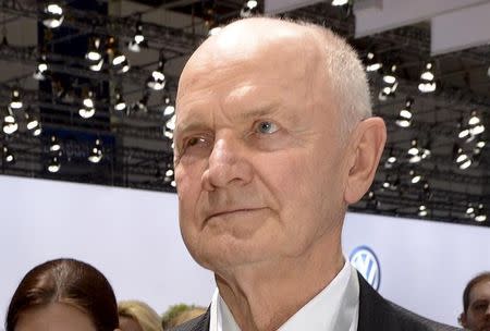 Ferdinand Piech, chairman of the supervisory board of German carmaker Volkswagen, arrives at the annual shareholders meeting in Hanover in this April 25, 2013 file photo. REUTERS/Fabian Bimmer/Files