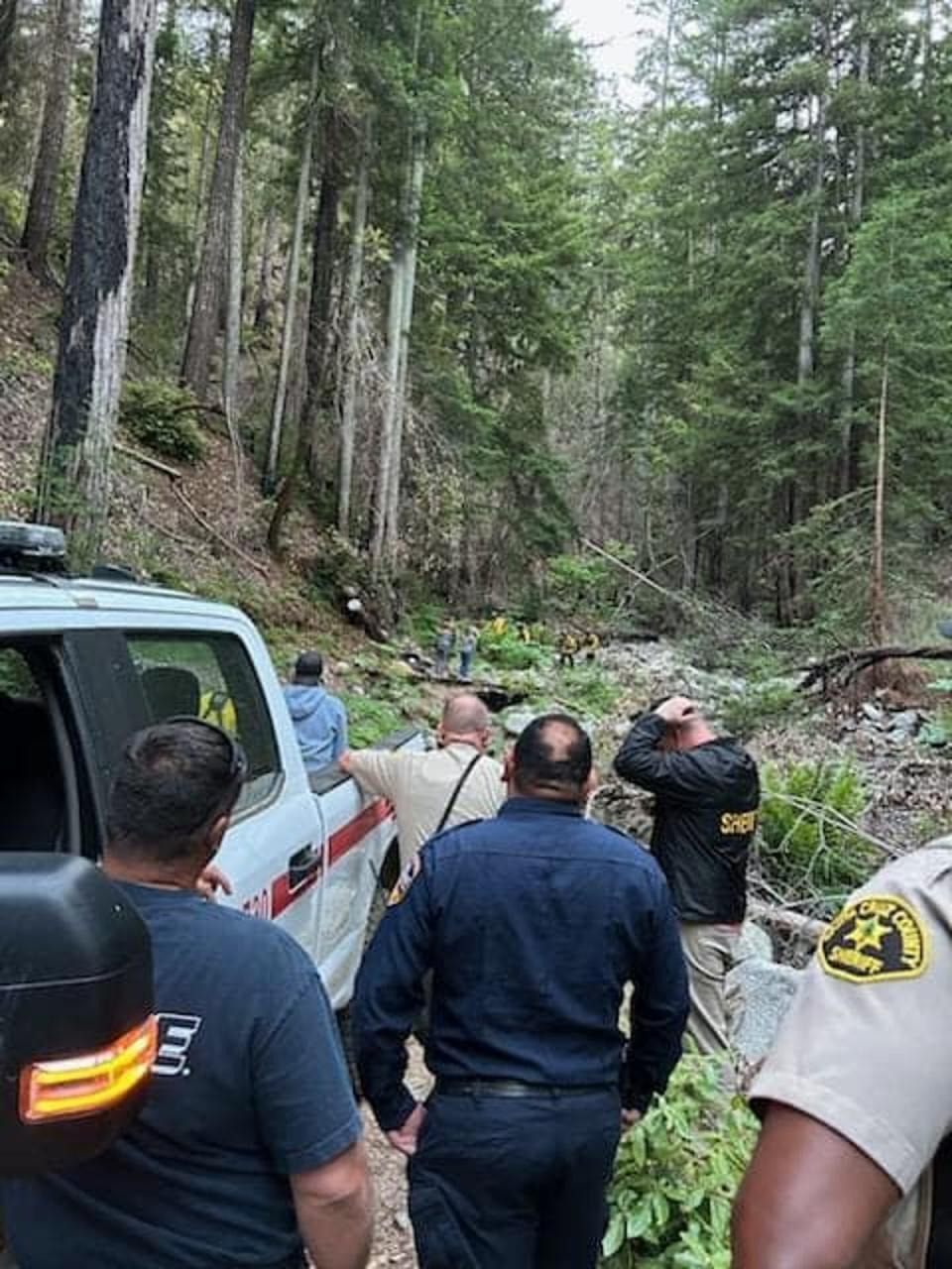 McClish survived mostly off water during his attempts to find his way out of the wildnerness (Cal Fire CZU San Mateo-Santa Cruz Unit)