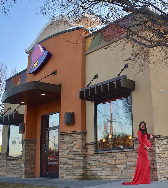 This woman’s Taco Bell maternity shoot is straight fire sauce