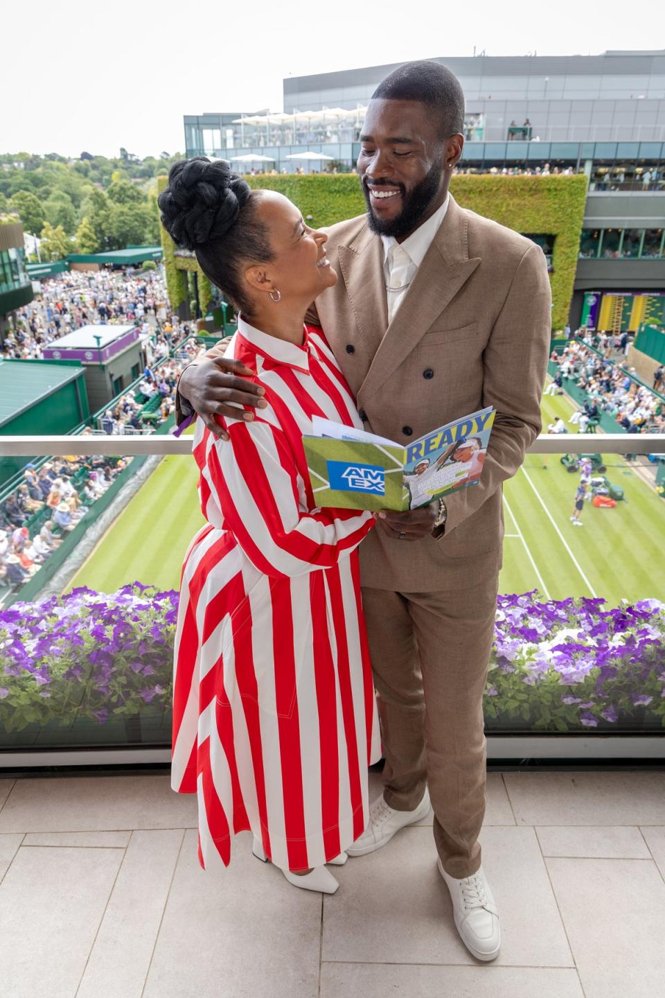 Golda Roshubel and Martins Inhambe (Getty Images for American Express)