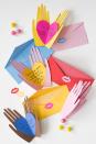 <p>Mom will hold this love note close to her heart — literally. For an added touch of sweetness, seal the envelope with a cut-out kiss. </p><p><em><a href="http://thehousethatlarsbuilt.com/2016/01/hands-holding-hearts-pop-up-valentines.html/" rel="nofollow noopener" target="_blank" data-ylk="slk:Get the tutorial at The House That Lars Built »;elm:context_link;itc:0;sec:content-canvas" class="link ">Get the tutorial at The House That Lars Built »</a></em></p>