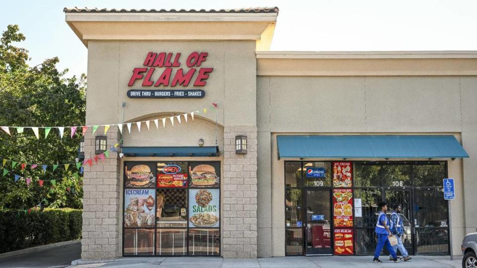 Hall of Flame is now open near North Brawley and West Clinton avenues in west Fresno. The new local burger place has an extensive ice cream menu and a drive-thru.