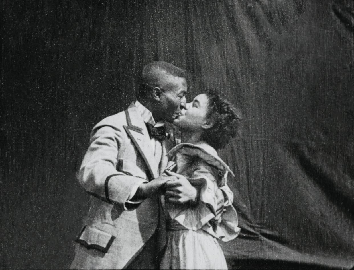 Excerpt from "Something Good - Negro Kiss," 1898. 35 mm film transferred to digital.