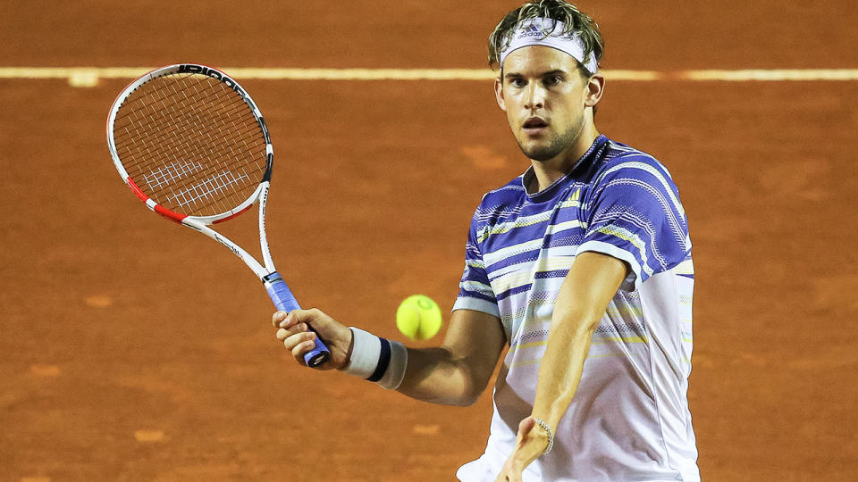 Dominic Thiem, pictured here in action at the ATP Rio Open.