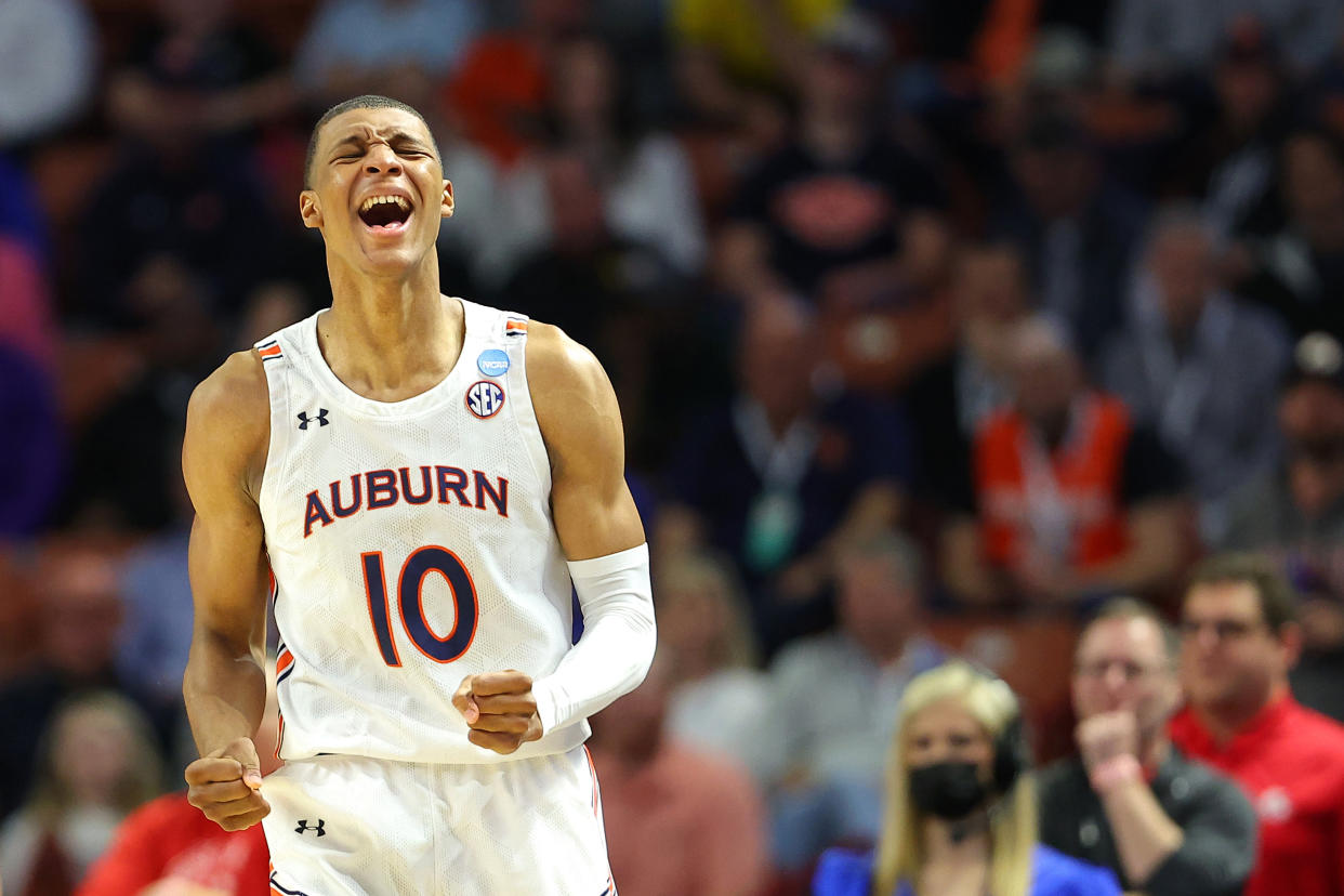 Auburn's Jabari Smith is the highest-upside prospect in the 2022 NBA draft. (Kevin C. Cox/Getty Images)