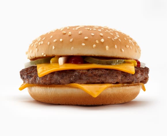 Quarter Pounder with Cheese hamburger