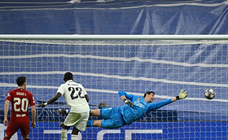 Courtois saves - JAVIER SORIANO/AFP via Getty Images