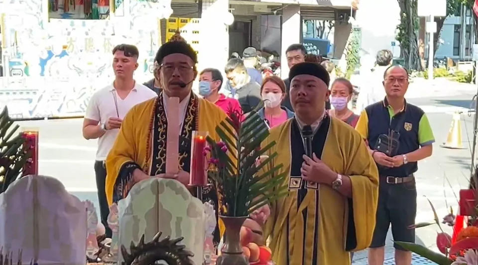 <strong>台南「大埔福德祠」舉辦「中秋博神衣．伯公賜福氣」活動。（圖／中天新聞）</strong>