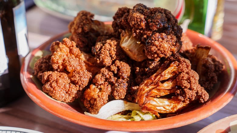 Middle Eastern fried cauliflower