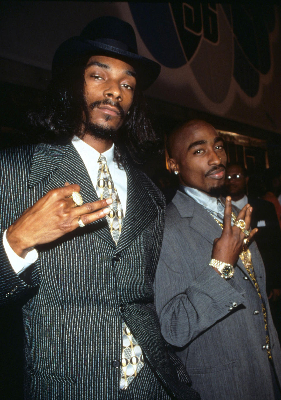 Snoop Dogg And 2Pac Wearing Suits
