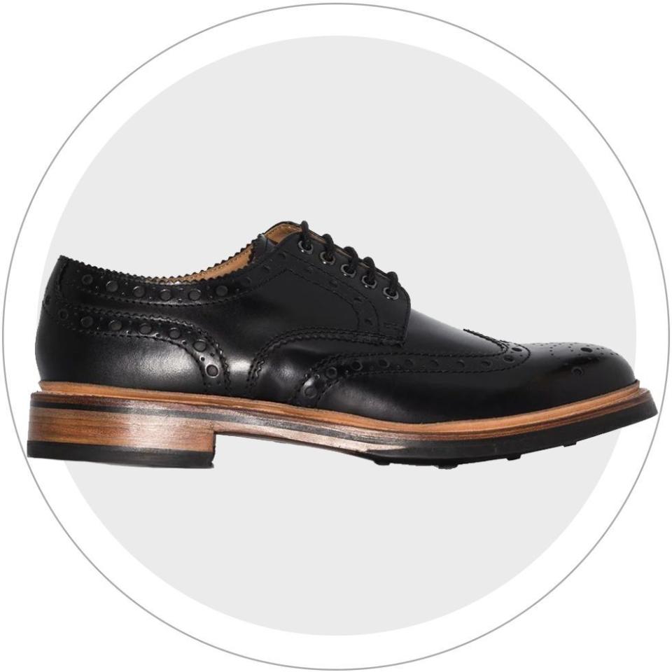 <p><a href="https://go.redirectingat.com?id=74968X1596630&url=https%3A%2F%2Fwww.grenson.com%2Farchie-mens-brogues-in-black-nubuck%2F%3FsetCurrencyId%3D2%26gclid%3DCjwKCAiAzc2tBhA6EiwArv-i6dMYkXlbjLcRBO-UWG7a2gnk45tDBA08B0WH2Si5-sw6XgDMu5lRNhoCiBcQAvD_BwE&sref=https%3A%2F%2F" rel="nofollow noopener" target="_blank" data-ylk="slk:Shop Now;elm:context_link;itc:0;sec:content-canvas" class="link ">Shop Now</a></p><p>Archie Brogues</p><p>grenson.com</p><p>$452.00</p>