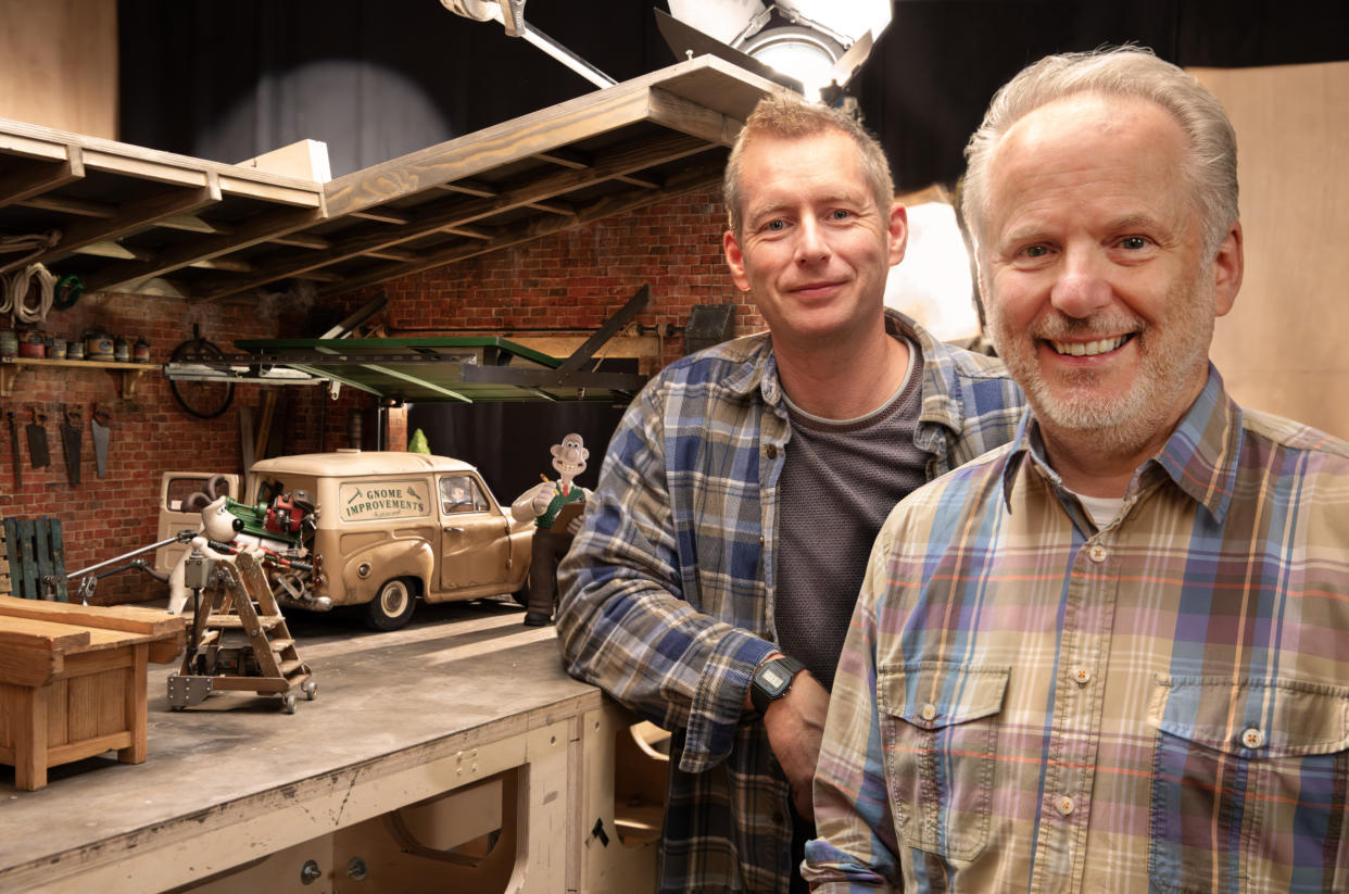 Merlin Crossingham and Nick Park (Aardman Animations/Richard Davies)