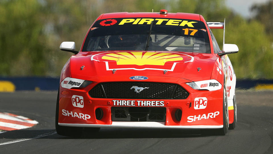 Scott McLaughlin, pictured here during practice for the Bathurst 1000.