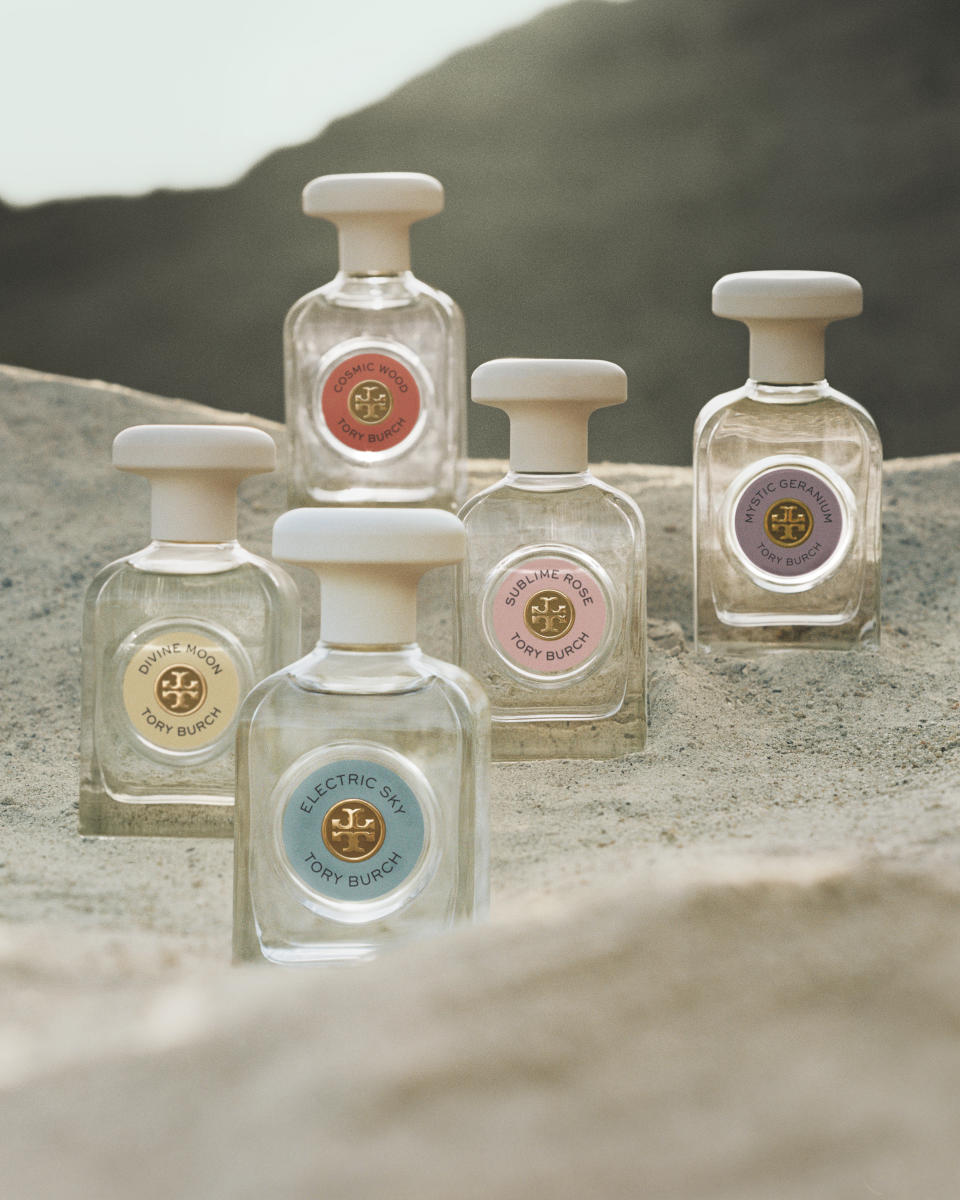 Tory Burch’s Essence of Dreams fragrance collection. - Credit: Photo courtesy of Tory Burch