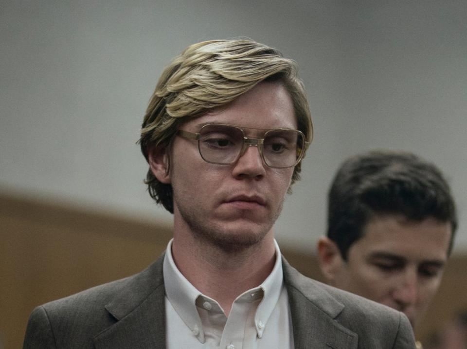 ‘It felt important to be respectful to the victims,’ Evan Peters said of the Jeffrey Dahmer series (SER BAFFO/NETFLIX)