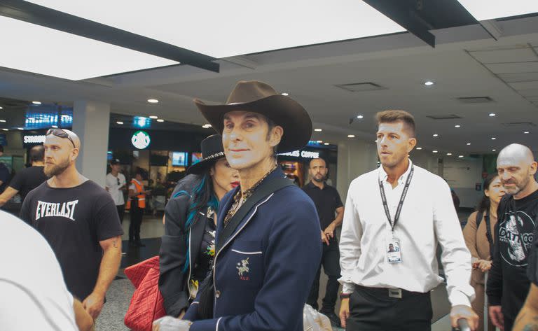 Perry Farrell, creador de Lollapalooza, en Ezeiza