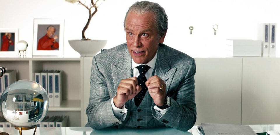 <p>In Bay’s typically “understated” attempt at humor, Malkovich appears in the third movie as Sam’s boss, technology tycoon Bruce Brazos, proprietor of Accuretta Systems. Any resemblance to Amazon’s founder, Jeff Bezos, is, we assume, absolutely intentional. (Photo: Paramount)<br></p>