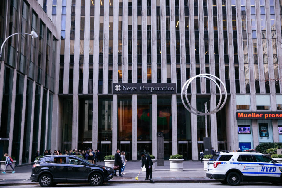 News Corp's New York building, home of the Wall Street Journal. Source: Getty