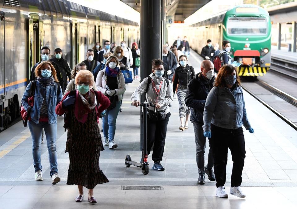 italy lockdown coronavirus travel trains easing restrictions