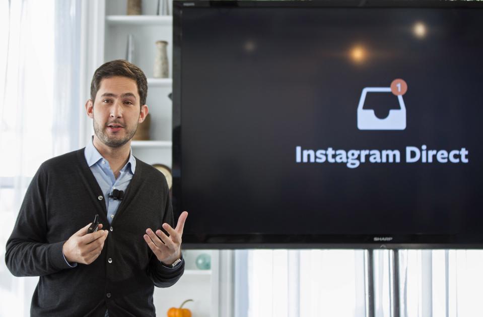 Instagram CEO and co-founder Systrom announces the launch of Instagram Direct in New York