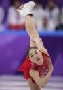 <p>Mirai Nagasu of the USA competes in ladies free skating during the figure skating team event at Gangneung Ice Arena on day three of the PyeongChang Winter Olympics, Feb. 12, 2018. (Photo by Jean Catuffe/Getty Images) </p>