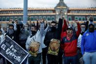 March to mark the 8th anniversary of the disappearance of the 43 Ayotzinapa students, in Mexico City