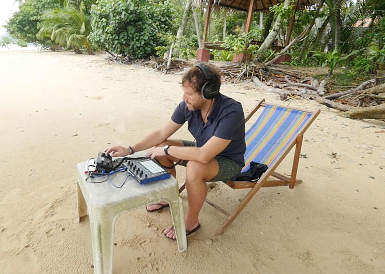 Sebastian Seifert at inventors camp this summer on&nbsp;Koh Lon, off the coast of Thailand. (Photo: Mark Iifana)