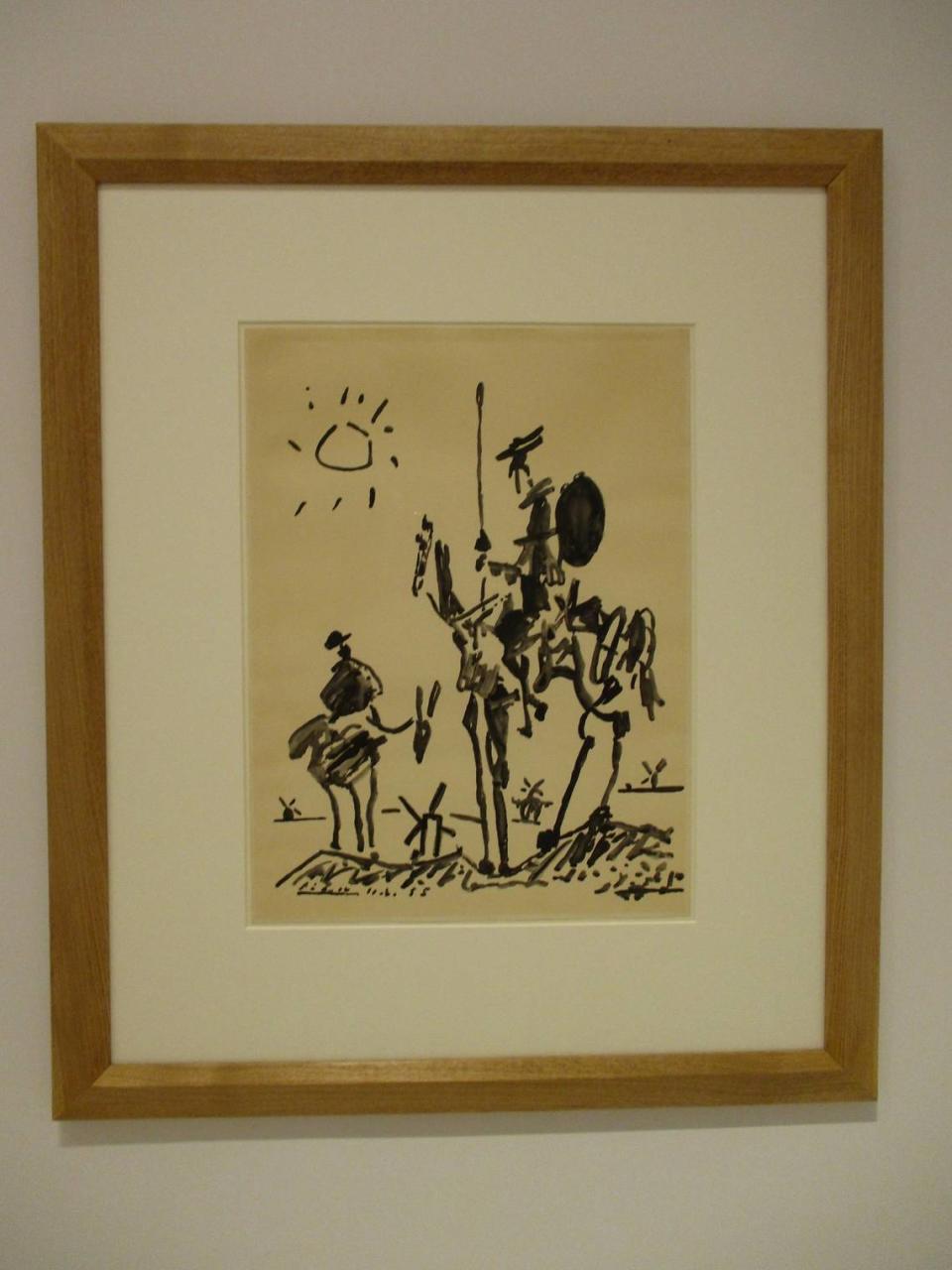 ‘Don Quijote y Sancho Panza’, 1955, de Pablo Picasso.