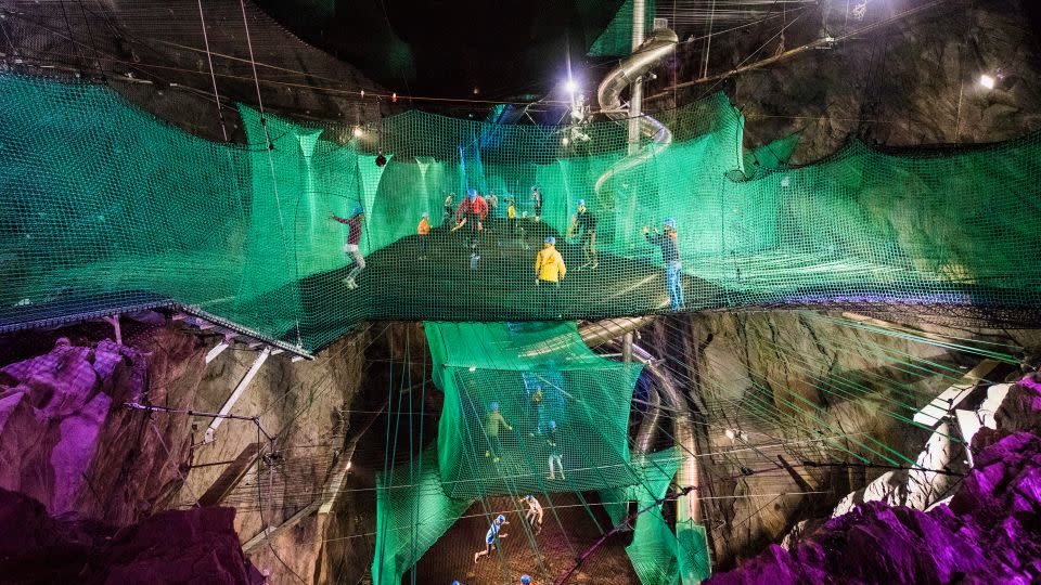 Trampolining gets the subterranean treatment at Bounce Below. - Zip World