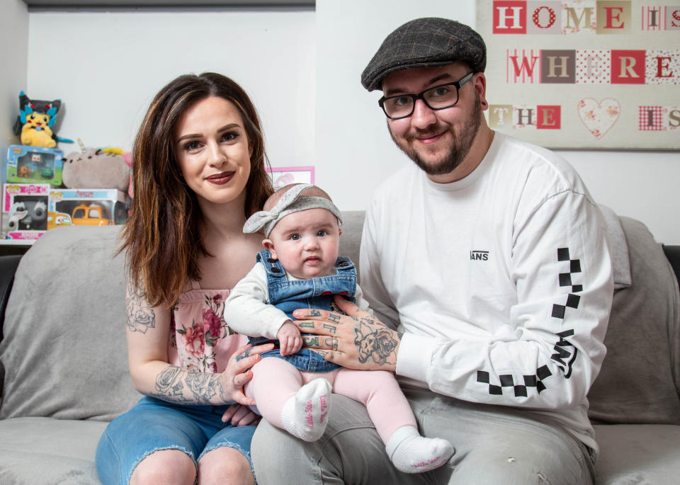 Jade and Joshua received backlash online for their daughter’s unusual name photo: SWNS