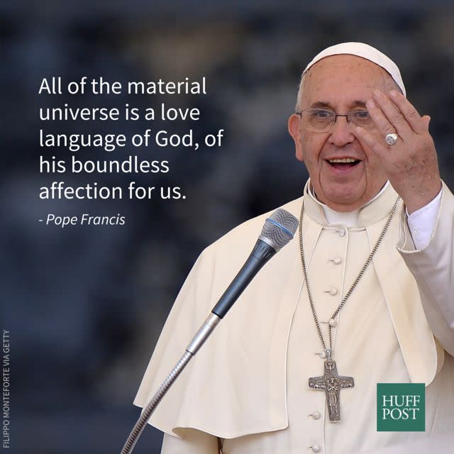 From a draft of "Laudato Sii," translated by The Huffington Post.