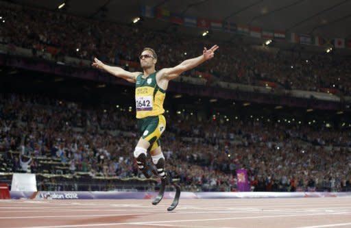 Oscar Pistorius gana el oro en los 400 metros T44 de los Juegos Paralímpicos de Londres el 8 de septiembre de 2012